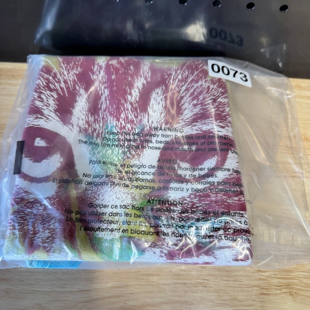 Cat Face Tie‎ Dye T-Shirt Mens Medium Colorful Psychedelic Graphic Tee - Picture 6 of 6